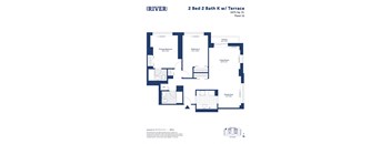 the floor plan of 2 bed 2 bath k wii