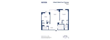 a floor plan of a 2 bed 2 bath sfw unit