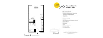 a floor plan of a house with floor plans of different rooms and a price point