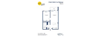 this floor plan is an approximation of a 1 bed 1 bath floor plan