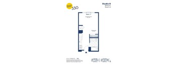 a floor plan of studio b studio apartment