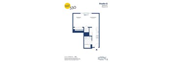 a floor plan of studio studio 2030
