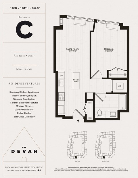 the floor plan of the condo