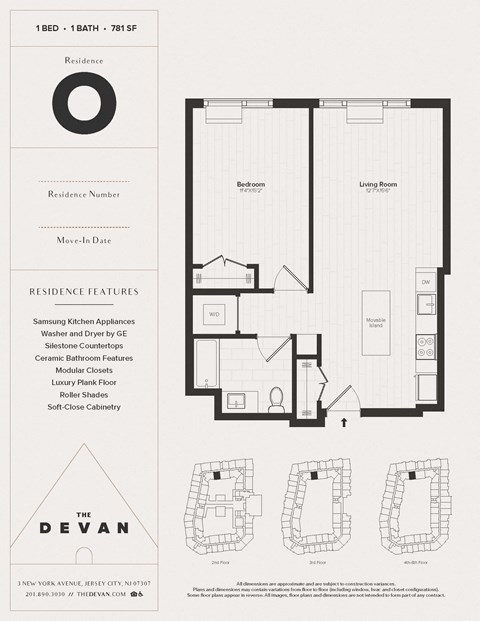 floor plan of the decan apartments