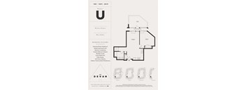 the floor plan of the unit