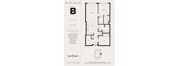 floor plan of the b elevation of the dean residence