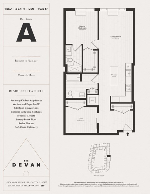the floor plan of the dean residence