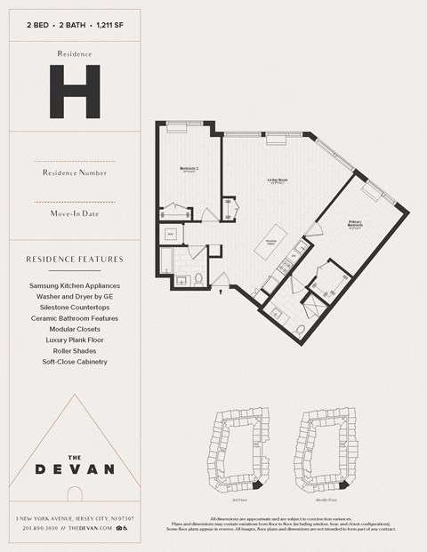 the floor plan of the dean residence