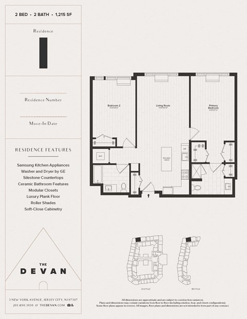 the floor plan of the dean residence