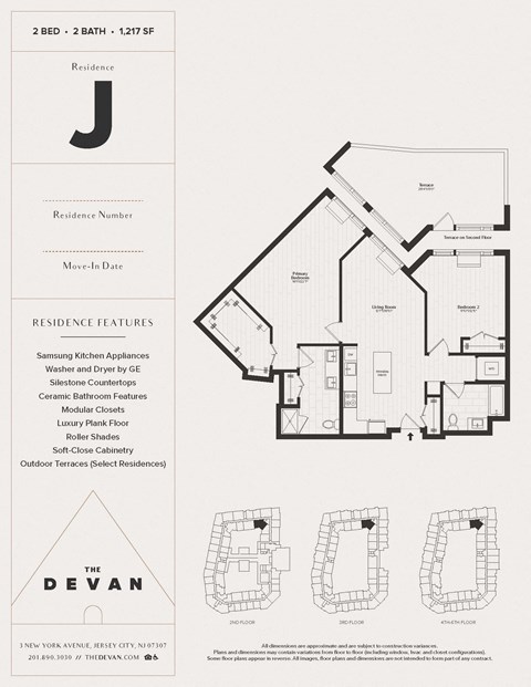 the floor plans of the dean residence
