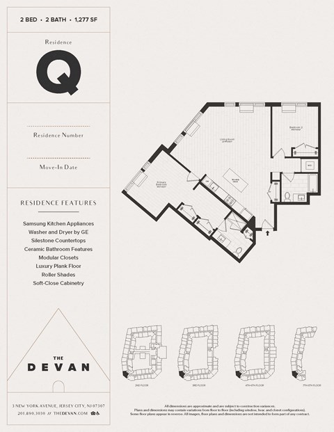the floor plans of the dean residence