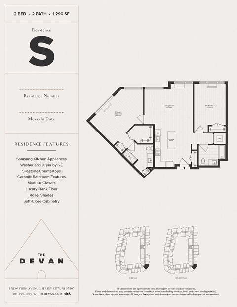 the floor plan of the dean residence
