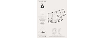 the level 1  2 floor plans of the dean apartments