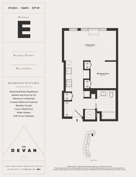 the floor plan of the decameron 57 apartments