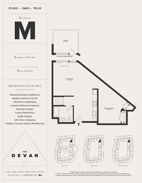 a floor plan of a house with a bedroom and a living room