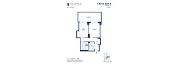 this floor plan is an approximation of a 1 bed 1 bath floor plan