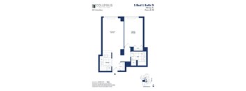 this floor plan is an illustration of our 1 bed 1 bath d floor plan