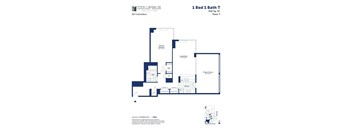 this floor plan is an approximation of a 1 bed 1 bath floor plan