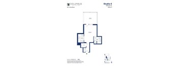 the blade floor plan of studio apt 8f
