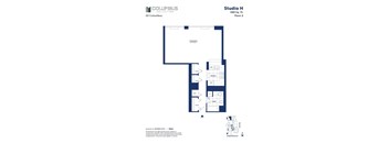 this is a floor plan of studio h residence