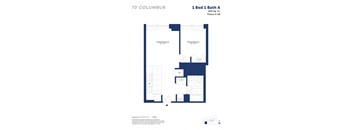 this is a floor plan of a 1 bedroom apartment