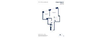this is a floor plan of a bedroom apartment