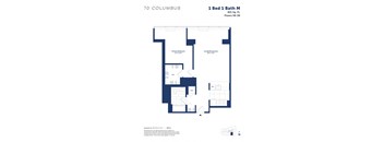 this is a floor plan of a bedroom apartment