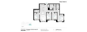 the 4 bed 3 bath a floor plan