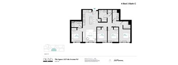 the 4 bed 3 bath c floor plan the residences