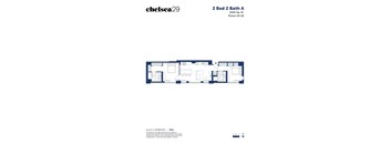 A floor plan for a 2 Bed 2 Bath A property.