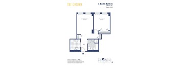 the gotham 1 bed 1 bath floor plan