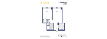 the gotham 1 bed 1 bath floor plan