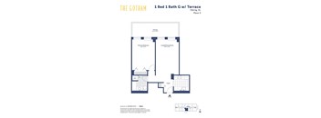 the gotham 1 bed 1 bath floor plan