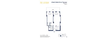 the gotham 1 bed 1 bath floor plan