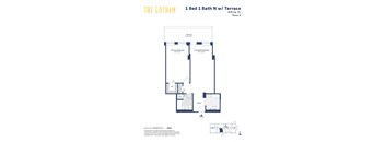 the gotham 1 bed 1 bath floor plan