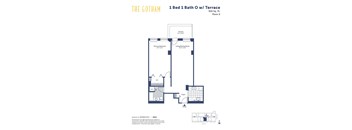 the gotham 1 bed 1 bath floor plan