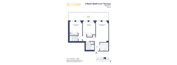 the gotham 2 bed 2 bath floor plan