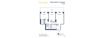 the gotham 2 bed 2 bath floor plan