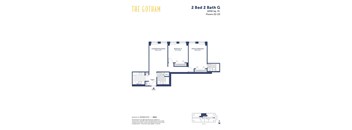 the gotham 2 bed 2 bath floor plan
