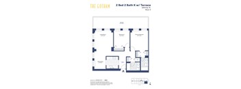 the gotham 2 bed 2 bath floor plan
