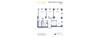 the gotham 2 bed 2 bath floor plan