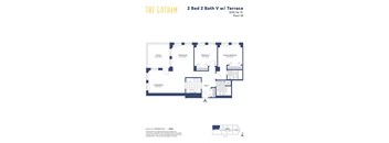 the gotham 2 bed 2 bath floor plan