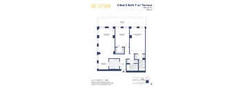 the gotham 2 bed 2 bath floor plan