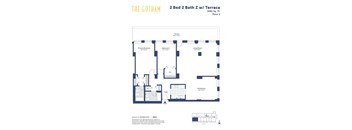 the gotham 2 bed 2 bath floor plan