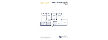 the address residence opera 3 bed 2 bath floor plan