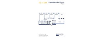 the gotham 3 bed 25 bath condo floor plan