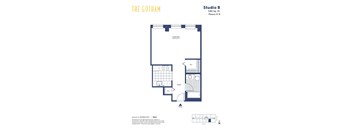 a floor plan of studio b studio apartment
