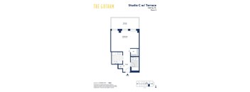 a floor plan of a studio unit