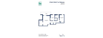 the floor plan of 2 bed 1 bath fw balmoral