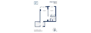 a floor plan of a house with a bedroom and a bathroom